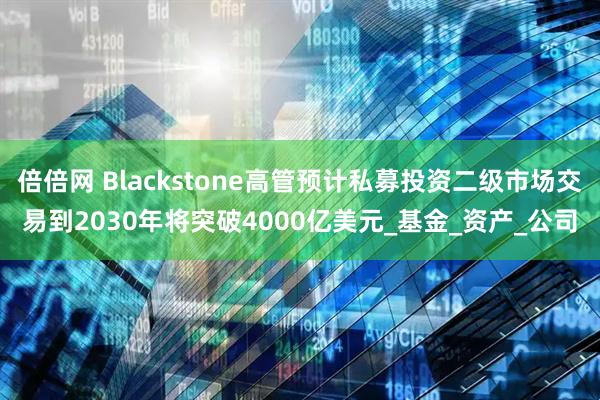 倍倍网 Blackstone高管预计私募投资二级市场交易到2030年将突破4000亿美元_基金_资产_公司